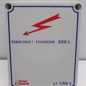 CENTRALE PER ALLARME LINCE Mod. 
LI CSS 1 
- NUOVA 
DIMENSIONI mm: 220x110x270(h)