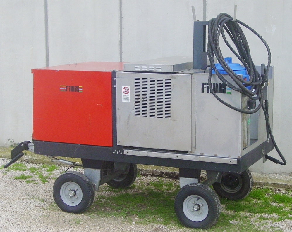 0407 -- 000 (452) GENERATORE DI VAPORE E GRUPPO ELETTROGENO CARRELLATO FIMIS VAPORIT 8000/8/GE - immagine 1