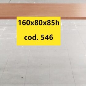TAVOLO IN ACCIAIO CON PIANO LAMINATO COLOR LEGNO
- USATI, IN OTTIMO STATO