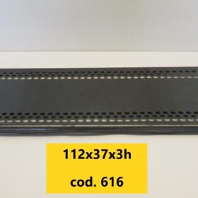 Ripiano metallo stondato cm 112x38x3(h) antracite