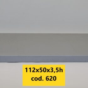 Ripiano metallo cm 112x50x3,5(h) grigio
