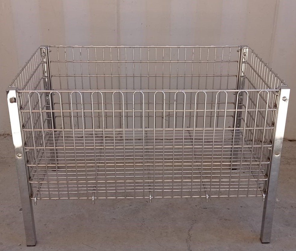 1542 -- 000 (2046) CESTA IN ACCIAIO 120x80 - immagine 1