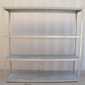 SCAFFALE 4 RIPIANI IN LAMIERA ZINCATA