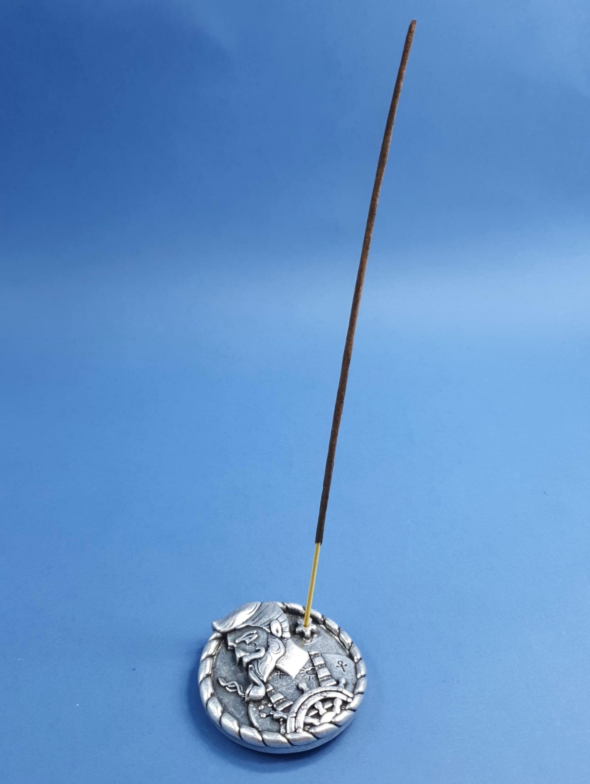 2469 -- 000 (3030) PORTAINCENSO PIETRO FERRANTE IN METALLO FINITURA ARGENTO - MARINAIO - immagine 1