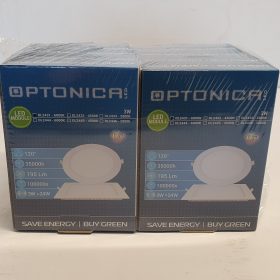 SCATOLA 79 PEZZI OPTONICA 3W MINI PANEL ROUND WHITE