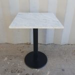 TAVOLO CON PIANO IN MARMO cm 60x60x76h