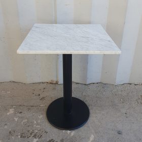 TAVOLO CON PIANO IN MARMO cm 60x60x76h
