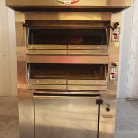FORNO ELETTRICO PER PIZZERIE E PASTICCERIE MC FORNI mod. FM4 18/25 CON CELLA DI LIEVITAZIONE