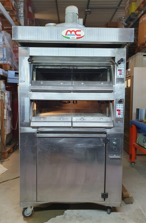 FORNO ELETTRICO PER PIZZERIE E PASTICCERIE MC FORNI mod. FM4 18/25 CON CELLA DI LIEVITAZIONE