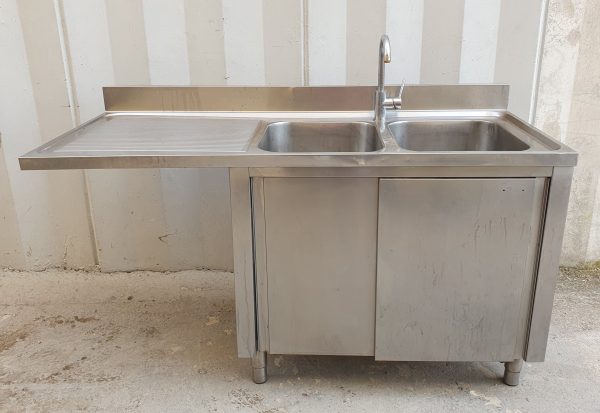 LAVELLO DOPPIA VASCA ARMADIATO cm 160x70x122h