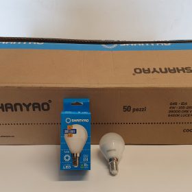 SCATOLA 50 LAMPADINE SHY LUNA 4W E14 P45 TMP SHANYAO - 6400K
