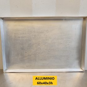 TEGLIA IN ALLUMINIO cm 60x40x3h