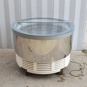 VETRINA REFRIGERATA PER GELATI GIREVOLE IFI mod. TONDA GEL