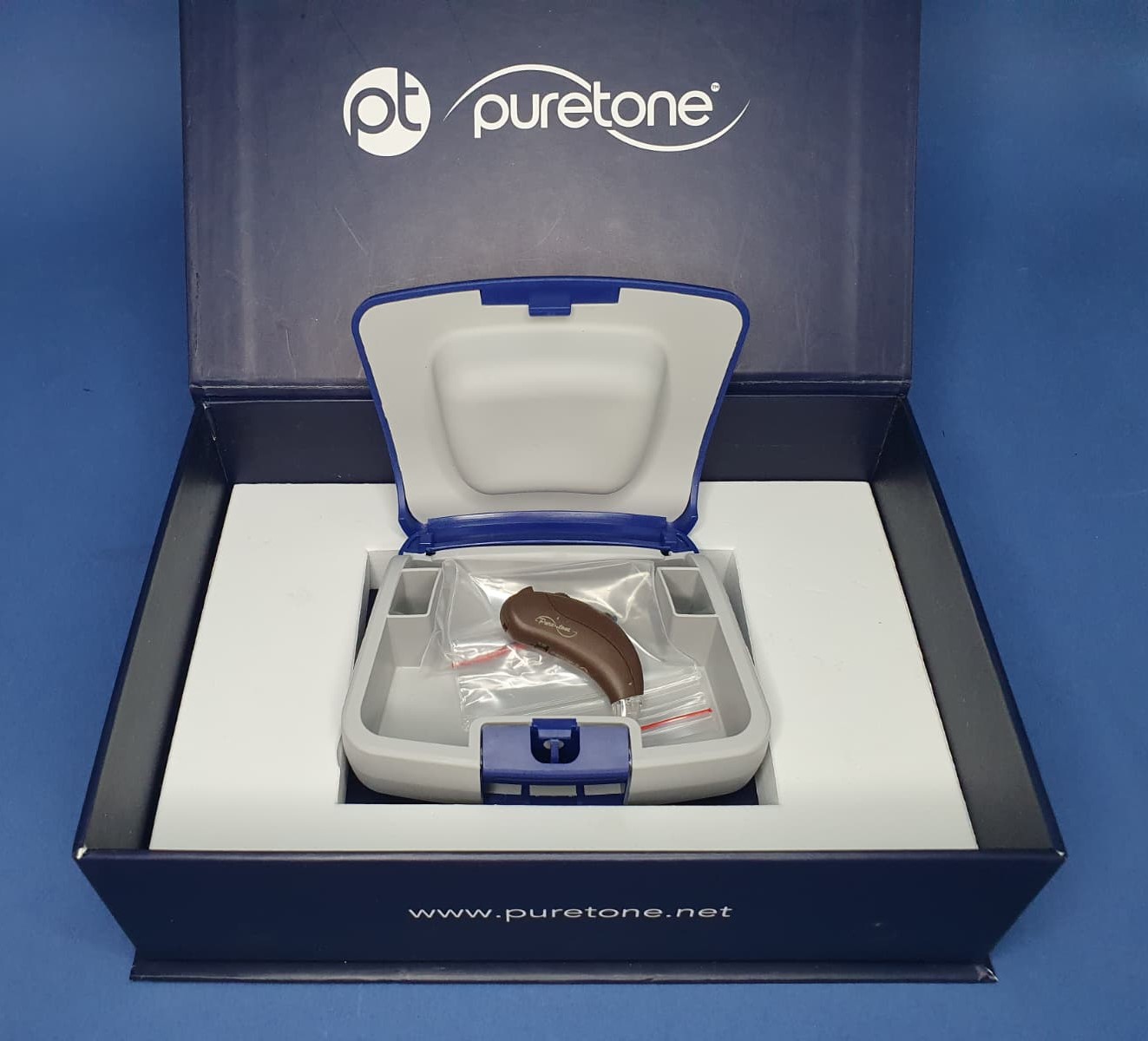 3250 -- 000 (3837) APPARECCHIO ACUSTICO PURETONE mod. P660P BROWN - immagine 1