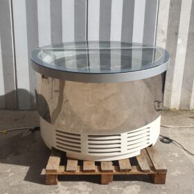 VETRINA REFRIGERATA PER GELATI GIREVOLE IFI mod. TONDA GEL