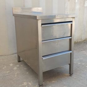 CASSETTIERA IN ACCIAIO INOX cm 56x90x95h