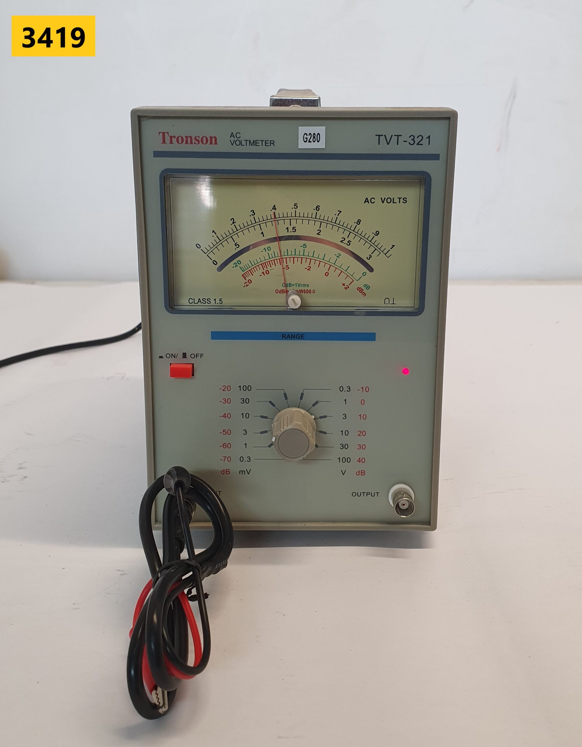 3419 -- 000 (4010) VOLTOMETRO TRONSON mod. TVT-321 - immagine 1